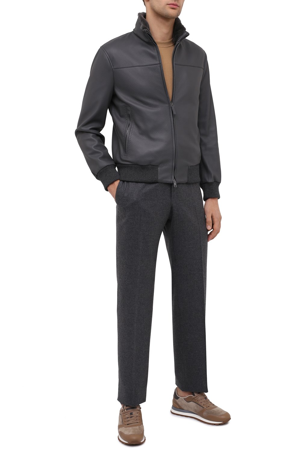 Кожаный бомбер BRIONI, арт. PLZ40L/P7708, фото 2