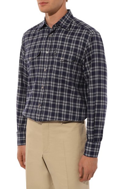 Рубашка из хлопка и лиоцелла STEFANO RICCI, арт. MC007067/BN2821, фото 3