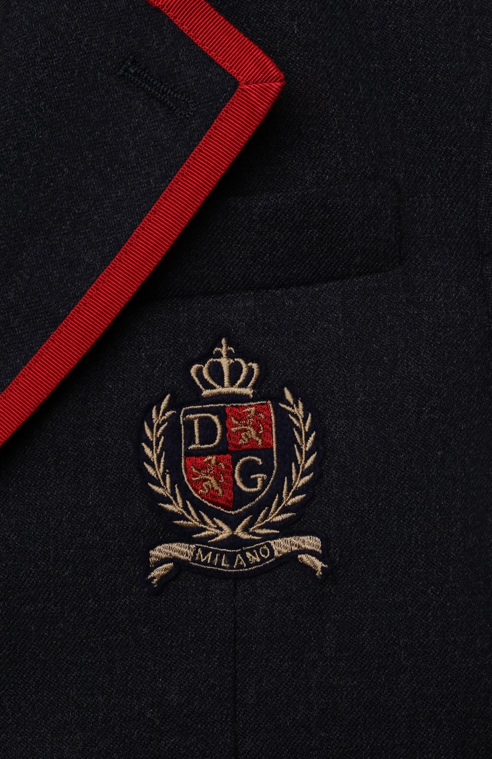 Шерстяной пиджак DOLCE & GABBANA темно-серого цвета по цене 78150 руб., арт. L41E82/G7A3P/8-14, фото 3 Шерстяной пиджак DOLCE & GABBANA, арт. L41E82/G7A3P/8-14, фото 3