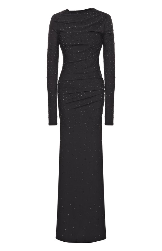 Платье с отделкой стразами The Andamane TM180129D/TJP185 Чёрный TM180129D/TJP185