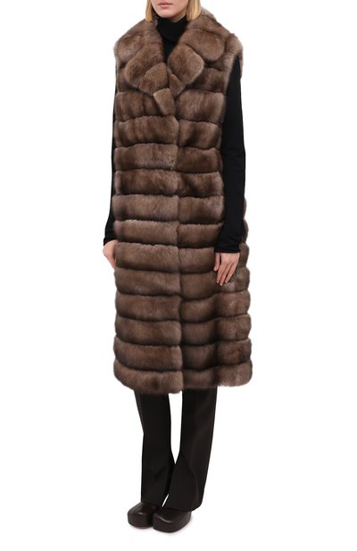 Жилет из меха соболя YVES SALOMON, арт. 20WYG38211ZICV, фото 4