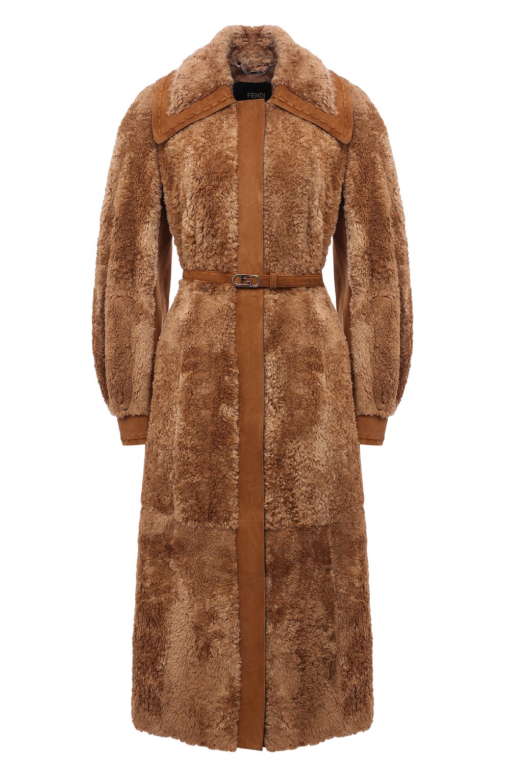 Шуба из норки с отделкой из козлика FENDI, арт. FNF74L AH0H, фото 1