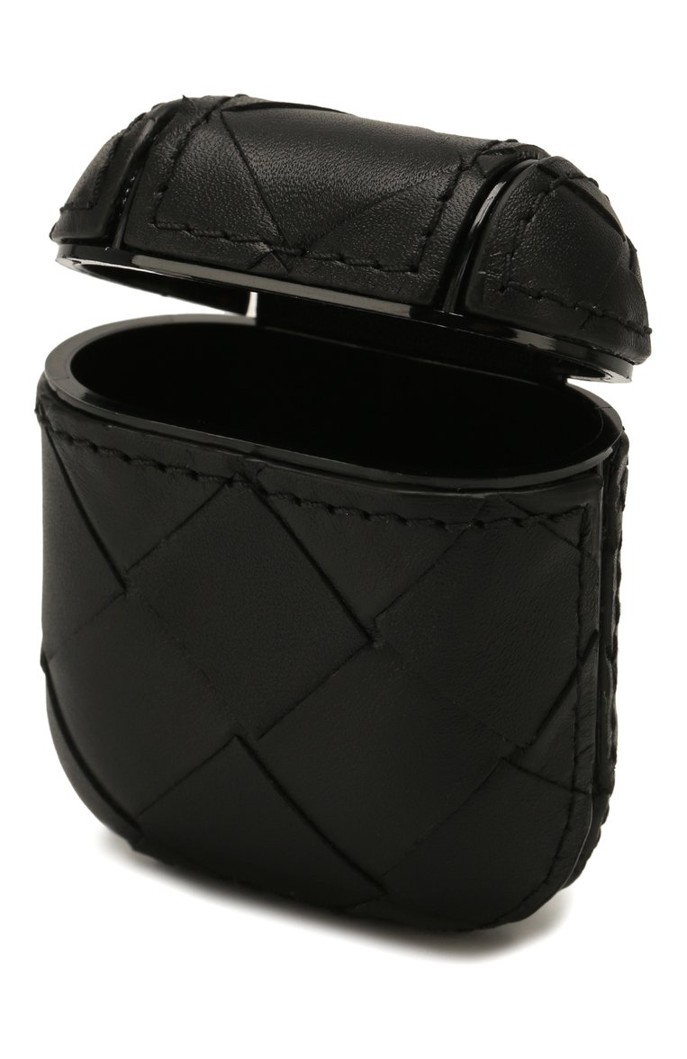 Кожаный чехол для airpods BOTTEGA VENETA черного цвета, арт. 610263/VCPQ0 | Фото 4 (Женское Кросс-КТ: Кожа AirPods; Региональные ограничения белый список (Axapta Mercury): RU, Не проставлено; Материал: Натуральная кожа; Нос: Не проставлено)
