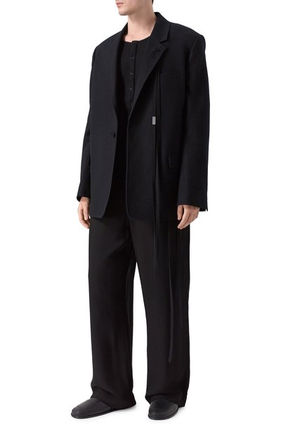 Хлопковый лонгслив-хенли ANN DEMEULEMEESTER, арт. B0013820/FA659, фото 2