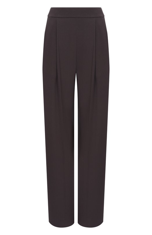 Брюки из вискозы и шелка Agnona T71008E/U5074E Коричневый T71008E/U5074E