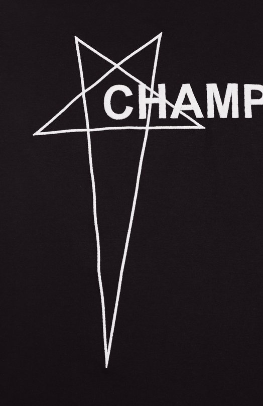 Хлопковая майка Rick Owens x Champion Rick Owens CM01E1668/CHJG Чёрный  CM01E1668/CHJG Фото 6