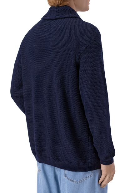 Шерстяной кардиган VALENTINO темно-синего цвета по цене 313500 руб., арт. 9V3KE03N/BLD, фото 4 Шерстяной кардиган VALENTINO, арт. 9V3KE03N/BLD, фото 4