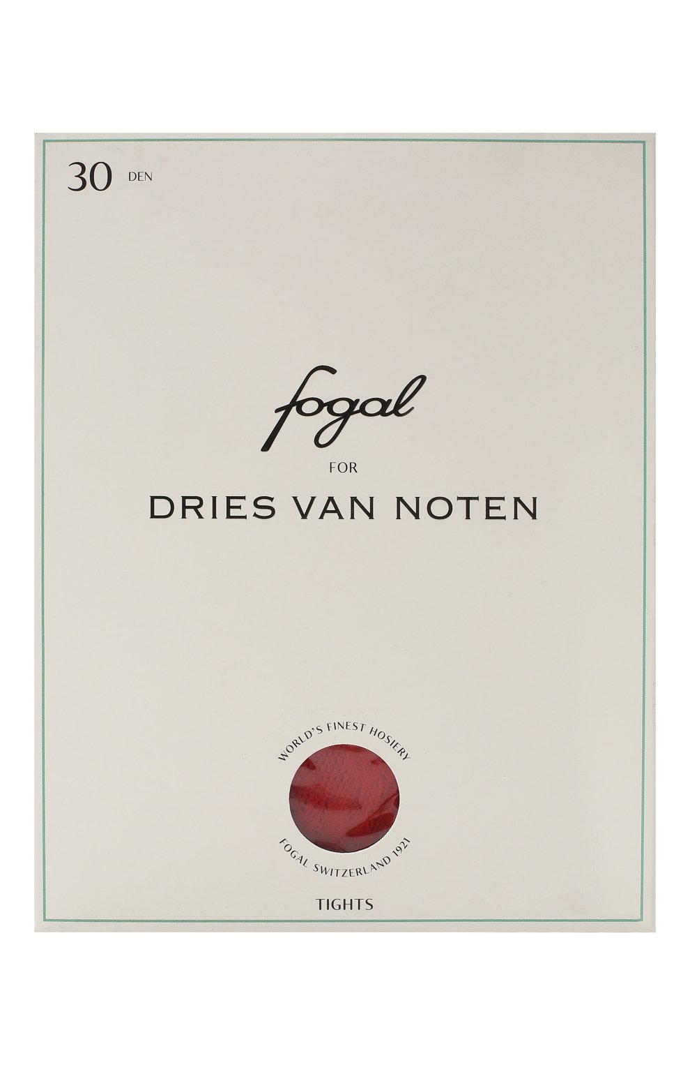 Колготки DRIES VAN NOTEN красного цвета по цене 9980 руб., арт. 202-11901, фото 1 Колготки DRIES VAN NOTEN, арт. 202-11901, фото 1
