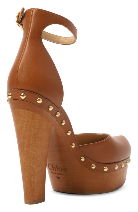 Кожаные туфли Lola Chloé CH26S17NVV Коричневый  CH26S17NVV Фото 5