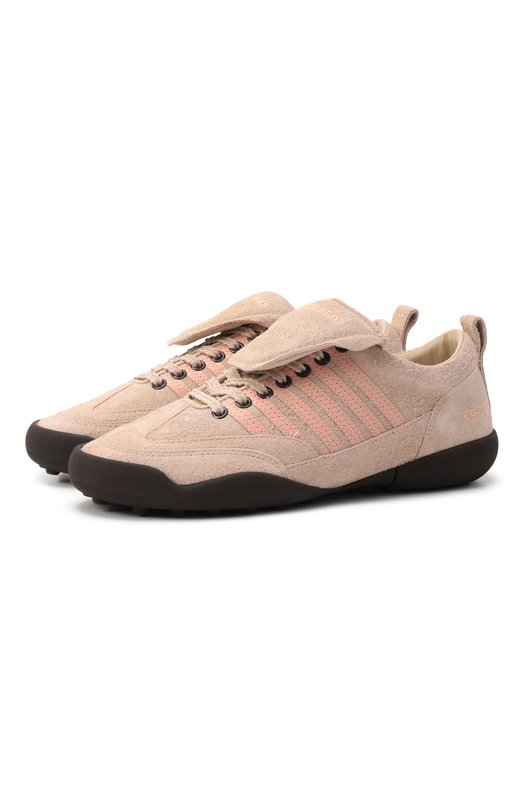 Замшевые кроссовки Soccer Dsquared2 SNW0304/I1602625 Бежевый SNW0304/I1602625