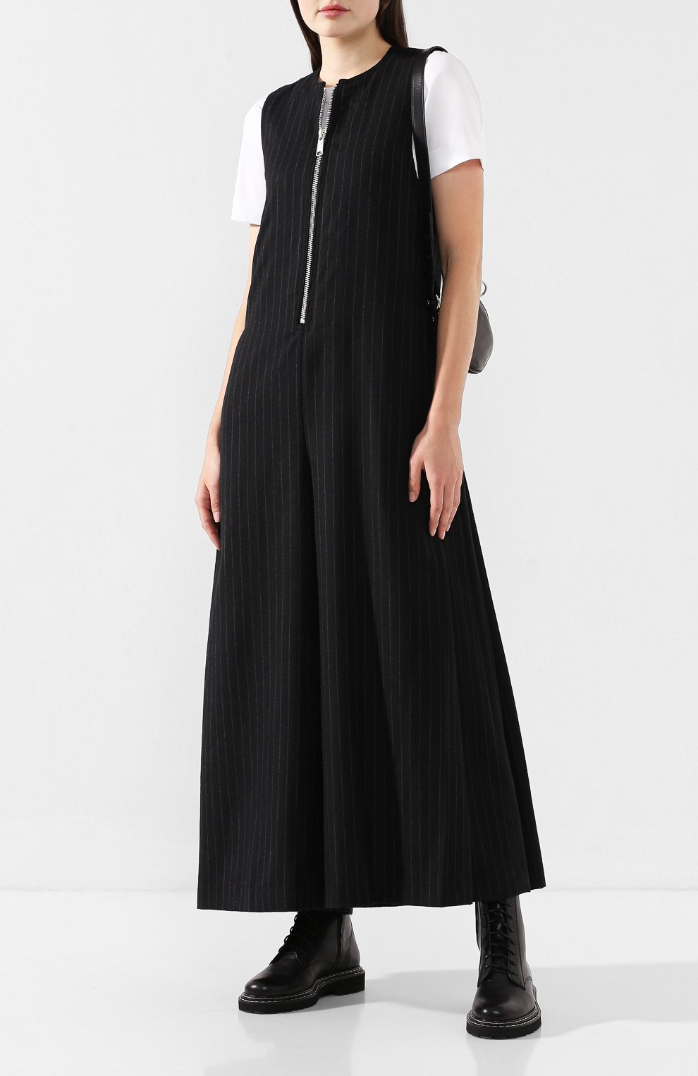 Шерстяной комбинезон YOHJI YAMAMOTO черного цвета по цене 79800 руб., арт. YC-D42-142, фото 2 Шерстяной комбинезон YOHJI YAMAMOTO, арт. YC-D42-142, фото 2