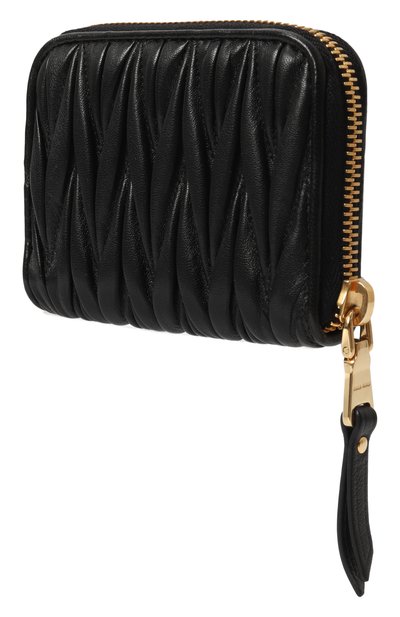 Кожаное портмоне MIU MIU черного цвета по цене 52000 руб., арт. 5MM268-N88-F0002, фото 2 Кожаное портмоне MIU MIU, арт. 5MM268-N88-F0002, фото 2