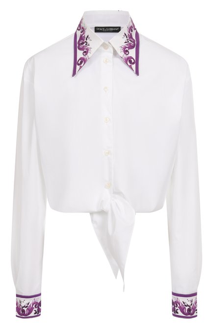 Женская хлопковая блузка DOLCE & GABBANA, арт. F5P61T/GDDC2