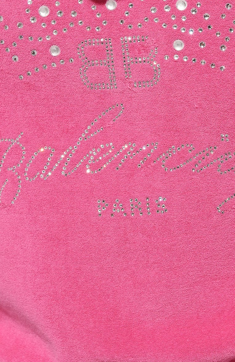Женский хлопковая толстовка BALENCIAGA розового цвета, арт. 791755/TQVU8 | Фото 5 (Материал сплава: Проставлено; Драгоценные камни: Проставлено; Длина (для топов): Укороченные; Рукава: Длинные; Материал внешний: Хлопок, Синтетический материал; Стили: Спорт-шик; Женское Кросс-КТ: Кардиган-одежда)