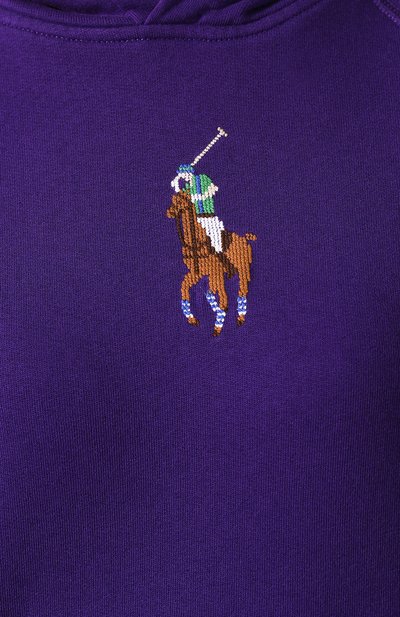 Хлопковое худи POLO RALPH LAUREN фиолетового цвета по цене 11400 руб., арт. 211765418, фото 5 Хлопковое худи POLO RALPH LAUREN, арт. 211765418, фото 5