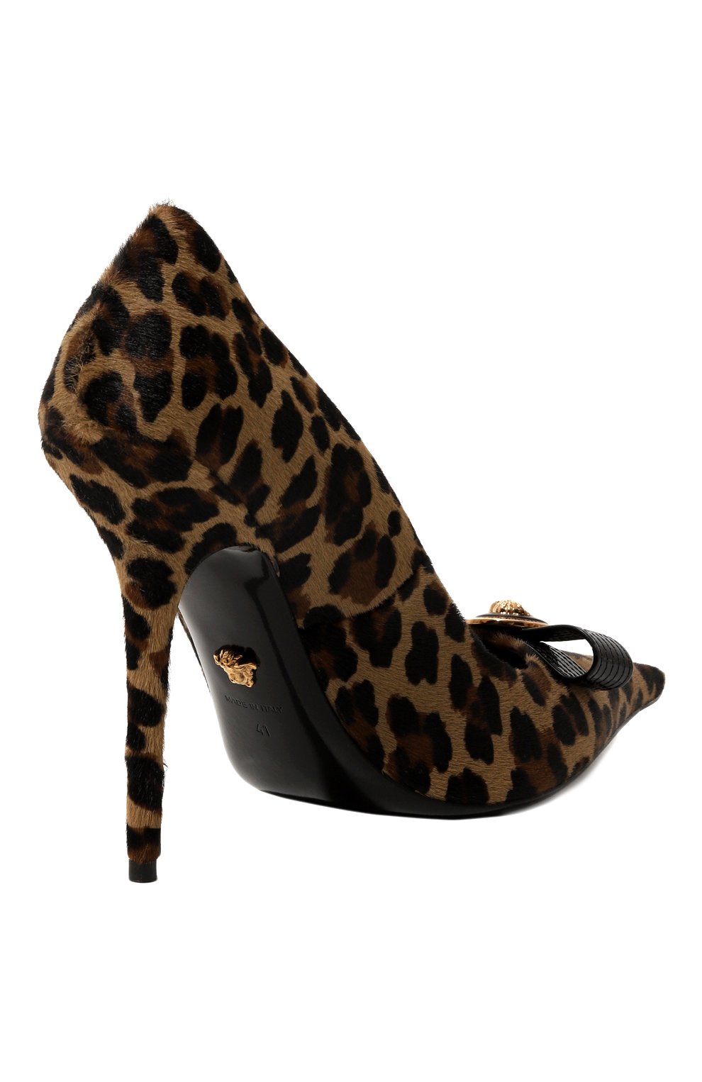 Кожаные туфли gianni ribbon 110 VERSACE, арт. 1012494/1A12281, фото 5