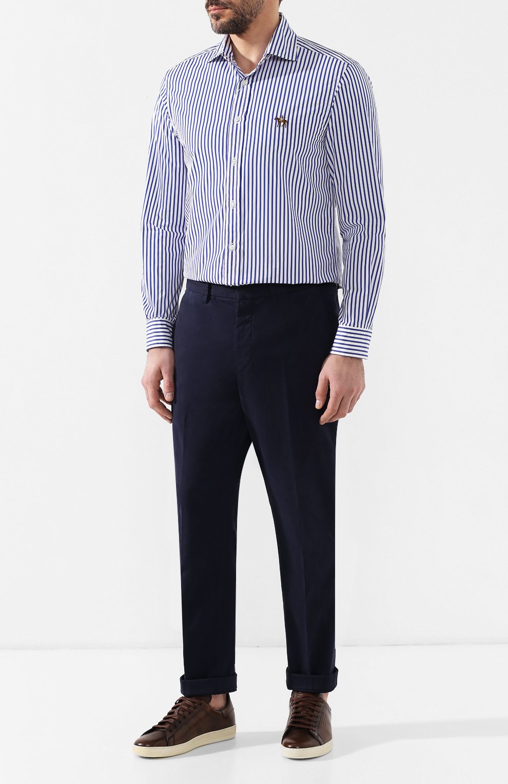 Хлопковая сорочка с воротником кент RALPH LAUREN, арт. 790730897, фото 2