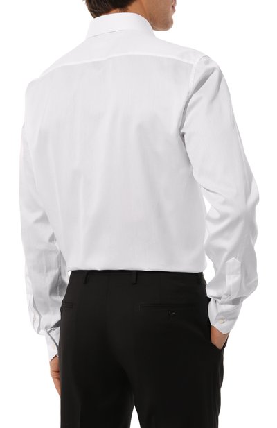 Хлопковая сорочка STEFANO RICCI белого цвета по цене 86000 руб., арт. MC000540/A504, фото 4 Хлопковая сорочка STEFANO RICCI, арт. MC000540/A504, фото 4