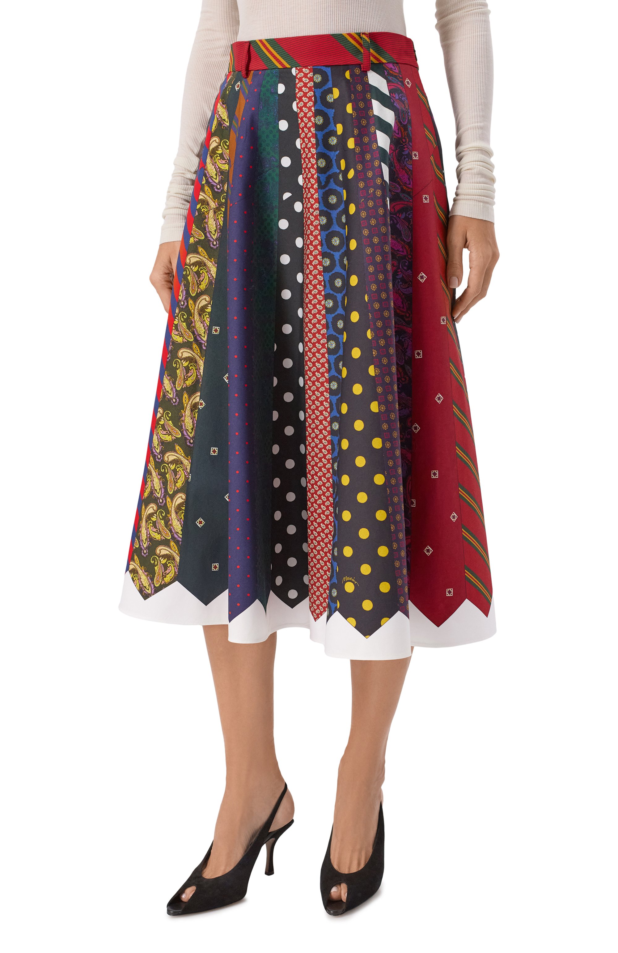 Хлопковая юбка MOSCHINO, арт. A0113/5553, фото 3