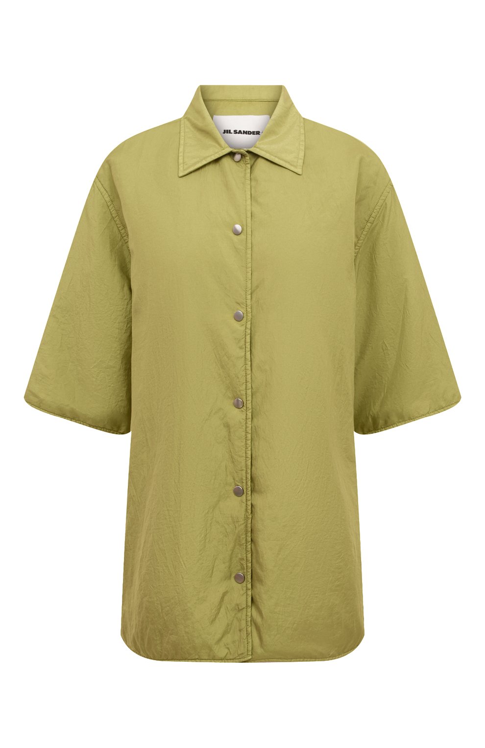 Рубашка JIL SANDER салатового цвета по цене 84050 руб., арт. JPPU600577-WU470900A, фото 1 Рубашка JIL SANDER, арт. JPPU600577-WU470900A, фото 1