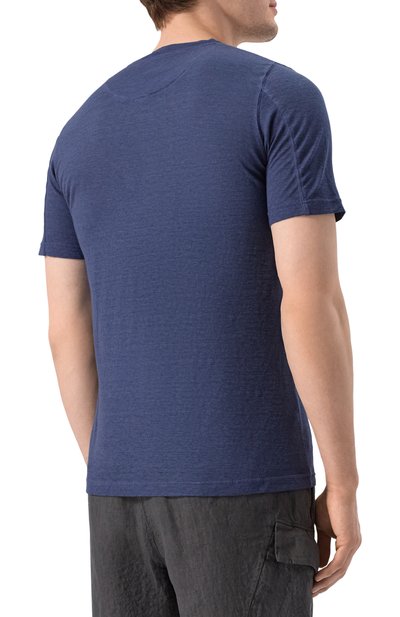 Футболка из хлопка и льна 120% LINO, арт. 32ALIM7186/G308/S01, фото 4
