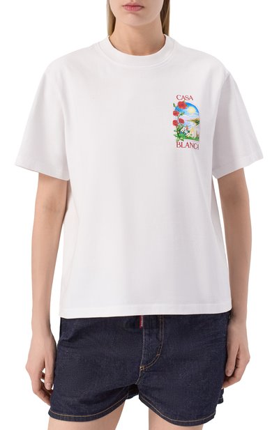 Хлопковая футболка CASABLANCA, арт. WS25-JTS-046-02, фото 3