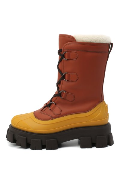 Кожаные сапоги PRADA, арт. 2UE014-3A6N-F0352-A000, фото 3