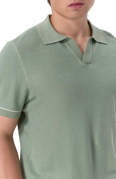 Поло из хлопка и лиоцелла BOSS, арт. 50537654, фото 5