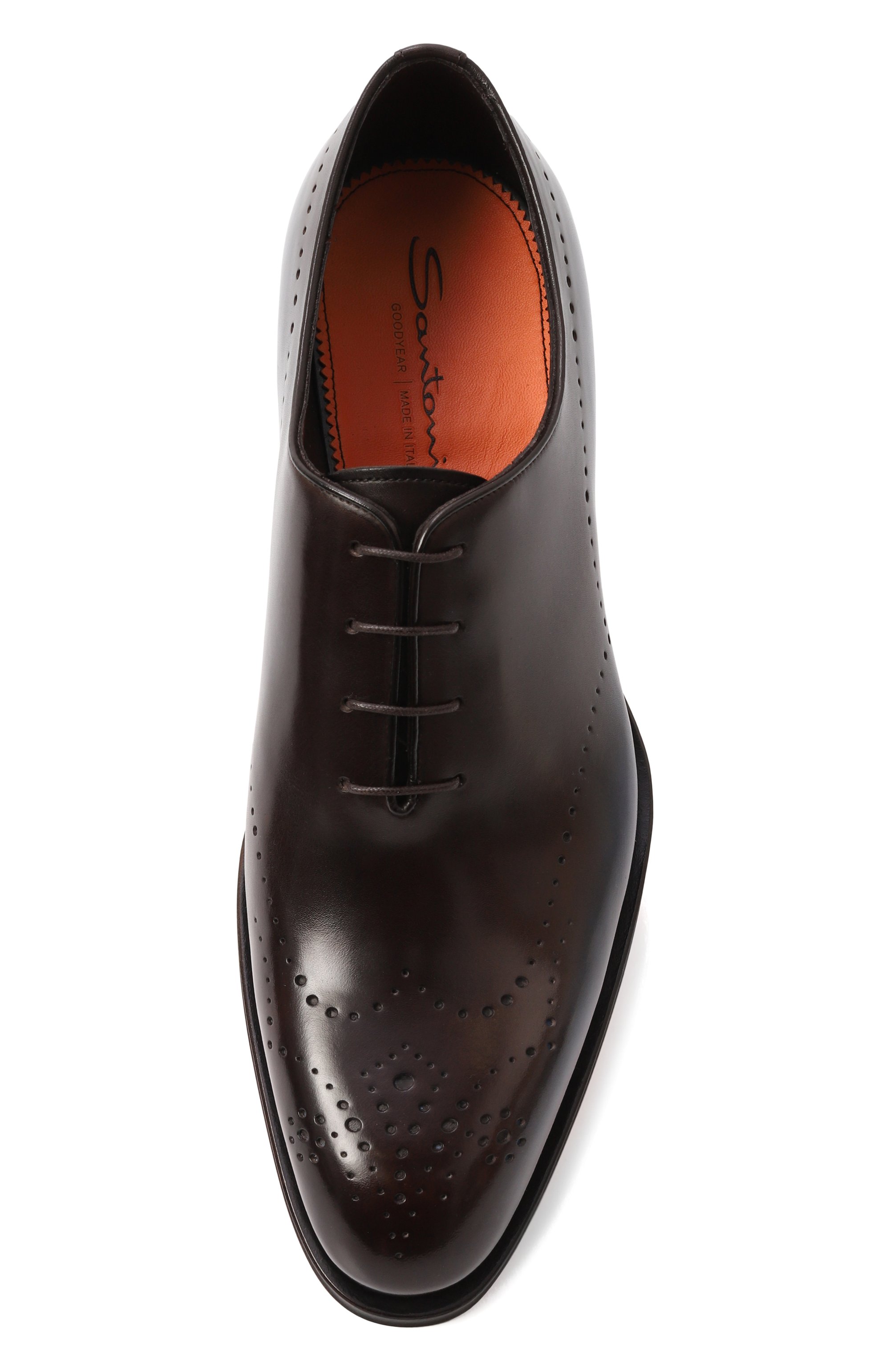 Кожаные оксфорды carter SANTONI, арт. MCCG18542MC8HRAG, фото 6