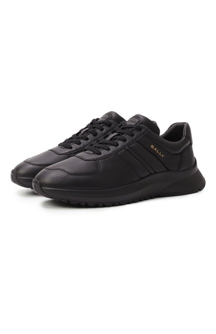 Мужские кожаные кроссовки outline BALLY черного цвета, арт. MSK09S/VT238 | Фото 1 (Драгоценные камни: Проставлено; Материал сплава: Проставлено; Материал внешний: Натуральная кожа; Подошва: Массивная; Материал внутренний: Натуральная кожа)