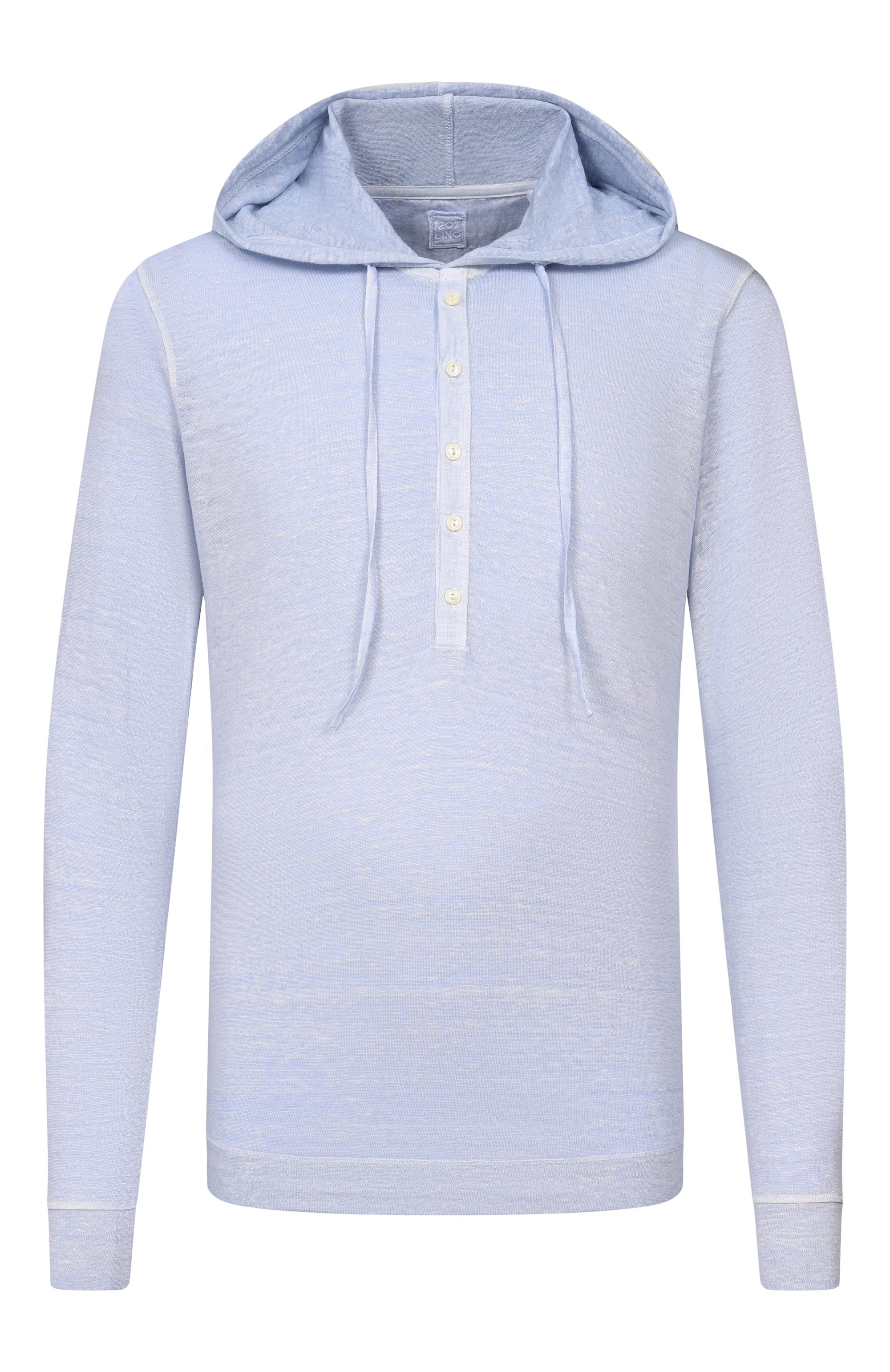 Льняной лонгслив-хенли 120% LINO, арт. 33ALIM7553/E908/S01, фото 1