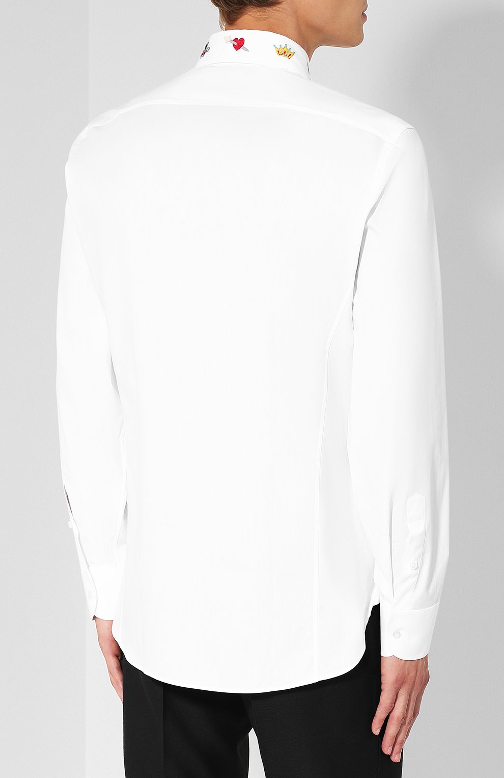 Хлопковая рубашка с воротником кент GUCCI, арт. 523500/Z341L, фото 4