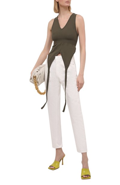 Топ HELMUT LANG хаки цвета по цене 15750 руб., арт. K10HW503, фото 2 Топ HELMUT LANG, арт. K10HW503, фото 2