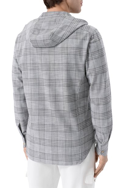 Рубашка из шерсти и шелка KITON, арт. UMCMARK0617E20_, фото 4