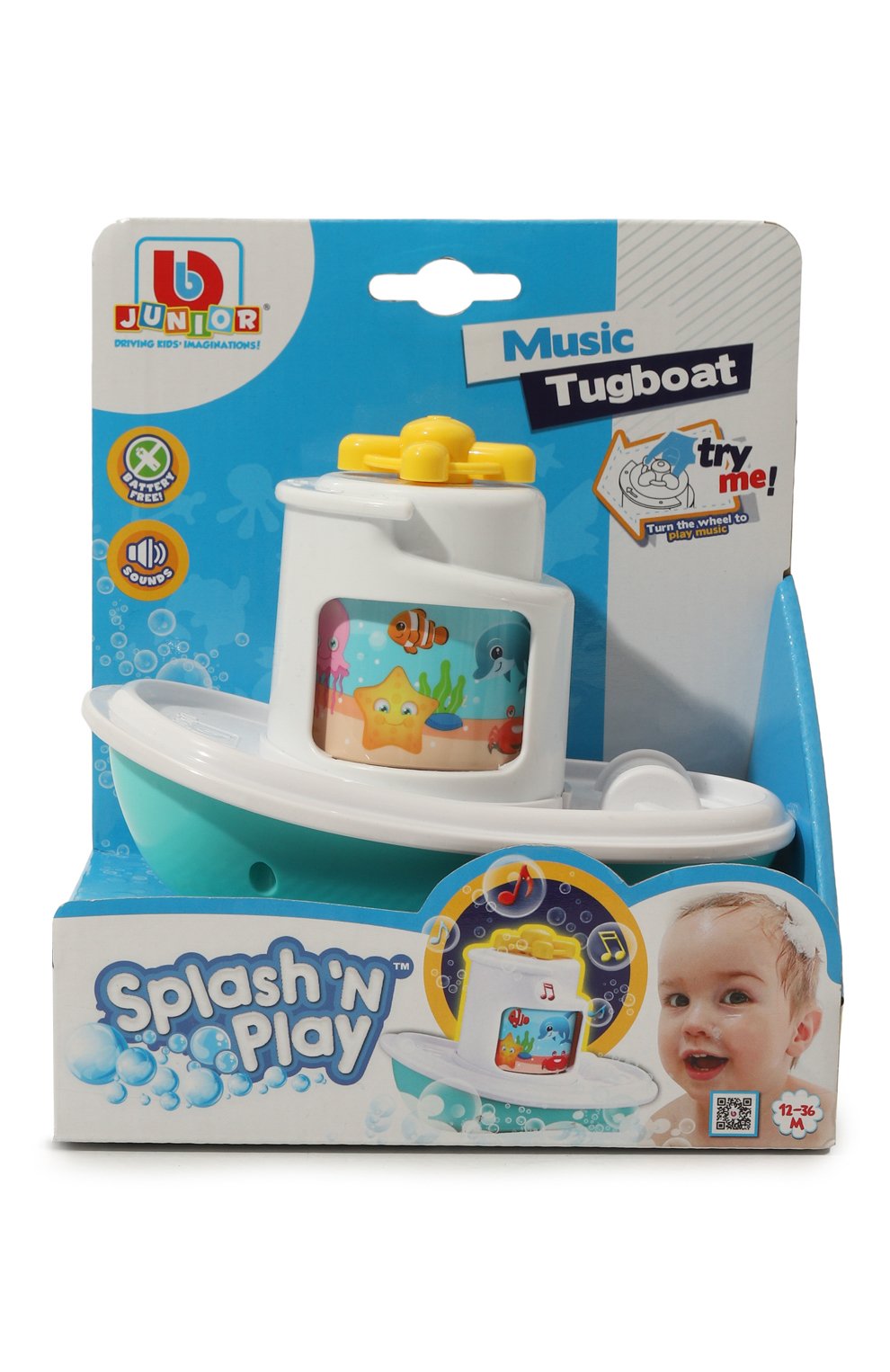 Игрушка для купания буксир музыкальный BBURAGO, арт. 16-89024, фото 1