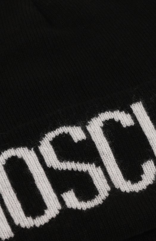Шапка из шерсти и вискозы Moschino 60102/M5672 Чёрный  60102/M5672 Фото 3