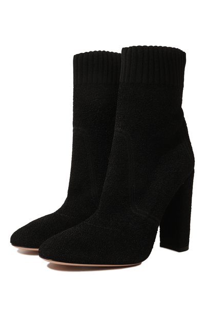 Текстильные ботильоны isa на устойчивом каблуке GIANVITO ROSSI, арт. G70311.15RIC.KIBNER0, фото 1