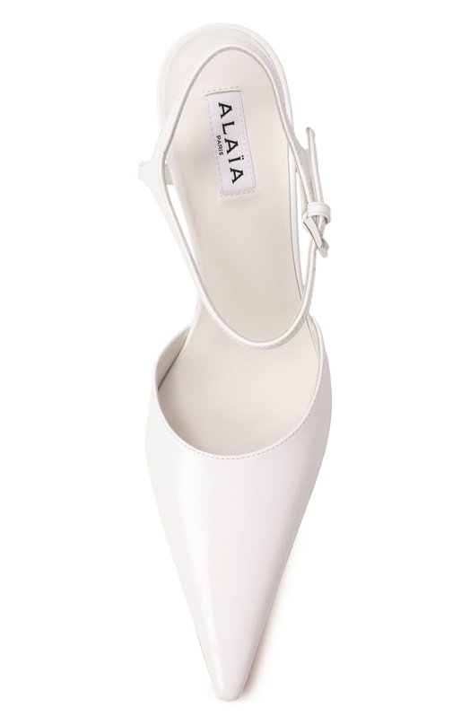 Кожаные туфли Alaia AA3E3004I122 Белый  AA3E3004I122 Фото 6