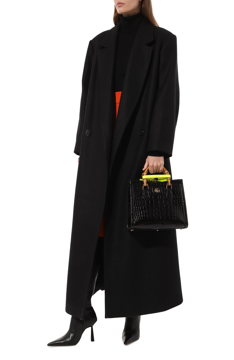 Сумка-тоут diana small из кожи аллигатора GUCCI, арт. 660195 EZINT, фото 7