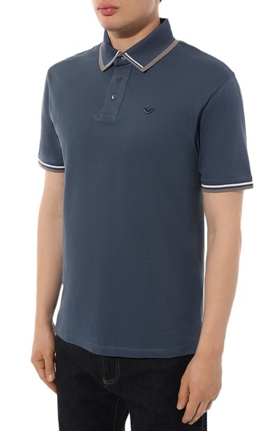 Хлопковое поло EMPORIO ARMANI, арт. 6R1F82/1JTKZ, фото 3