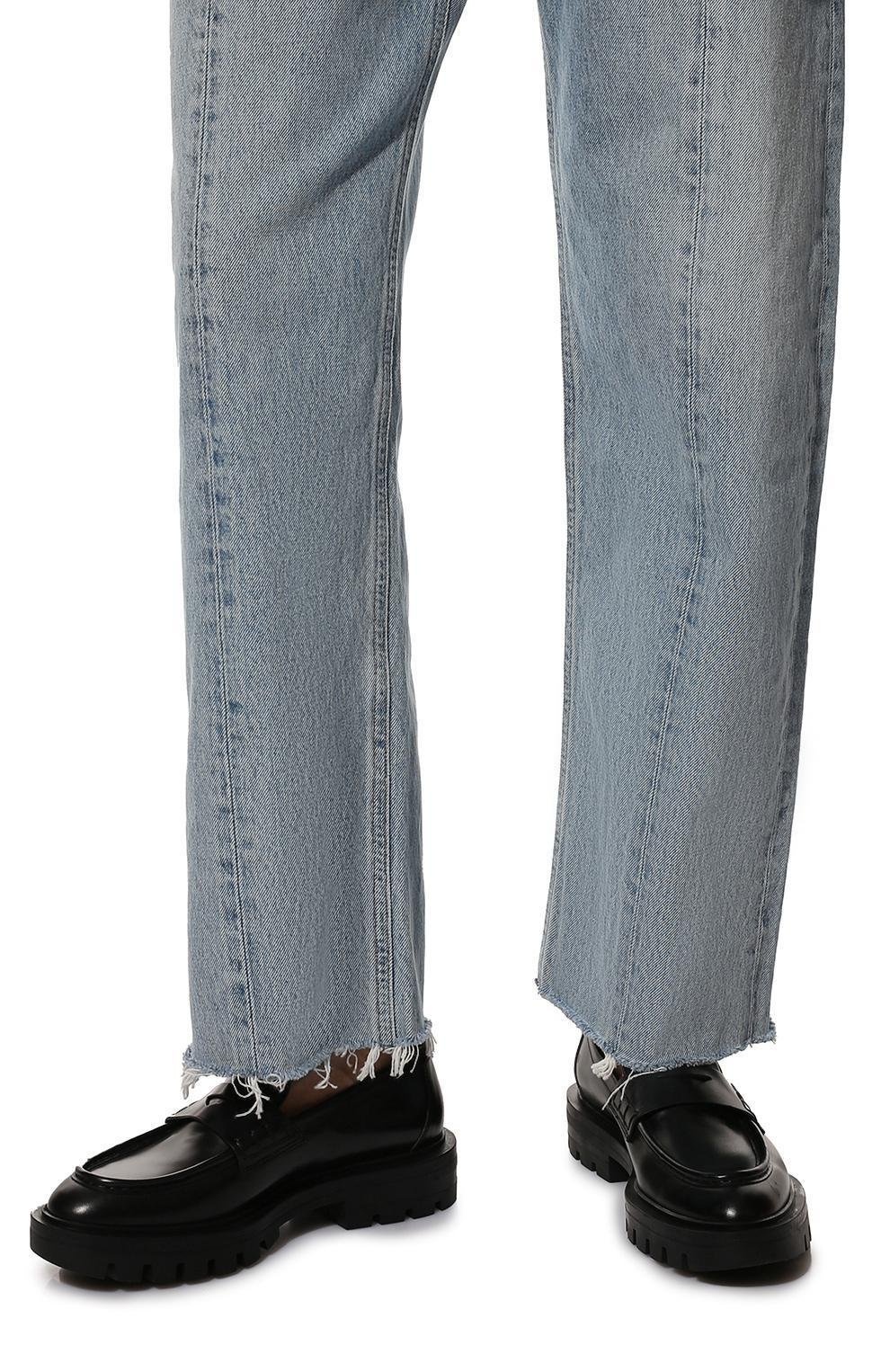 Кожаные пенни-лоферы SANTONI, арт. WUCG59020NERBLES, фото 3