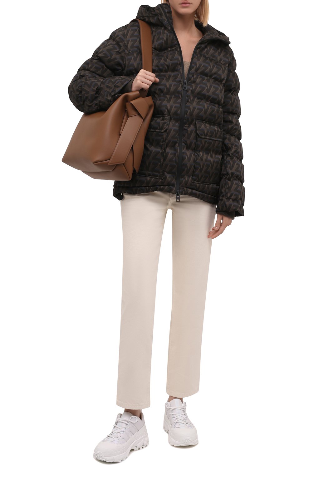 Пуховик ZADIG AND VOLTAIRE хаки цвета по цене 42400 руб., арт. WKCD3403F, фото 2 Пуховик ZADIG AND VOLTAIRE, арт. WKCD3403F, фото 2