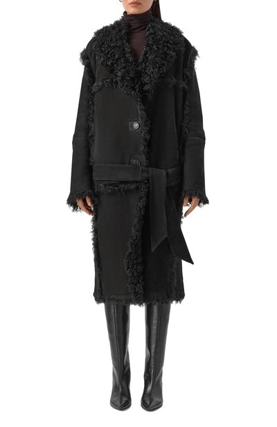 Двусторонняя дубленка из овчины THE ATTICO, арт. 251WCC00086/LBT136AA, фото 3