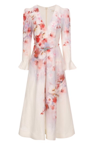 Женское льняное платье ZIMMERMANN, арт. 2344DR251