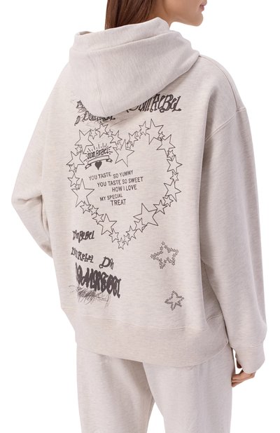 Хлопковое худи DOMREBEL светло-серого цвета по цене 43500 руб., арт. TREATS/PULL0VER H00DIE, фото 4 Хлопковое худи DOMREBEL, арт. TREATS/PULL0VER H00DIE, фото 4