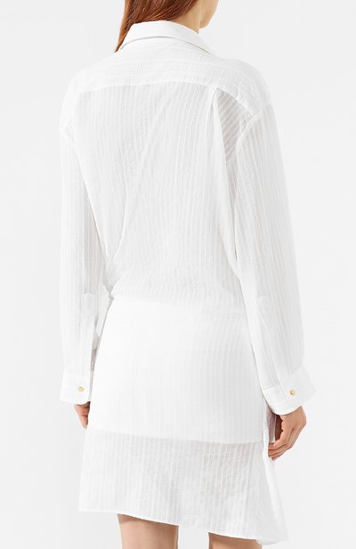 Платье из смеси хлопка и льна JACQUEMUS белого цвета по цене 67700 руб., арт. 191DR02/01110, фото 4 Платье из смеси хлопка и льна JACQUEMUS, арт. 191DR02/01110, фото 4