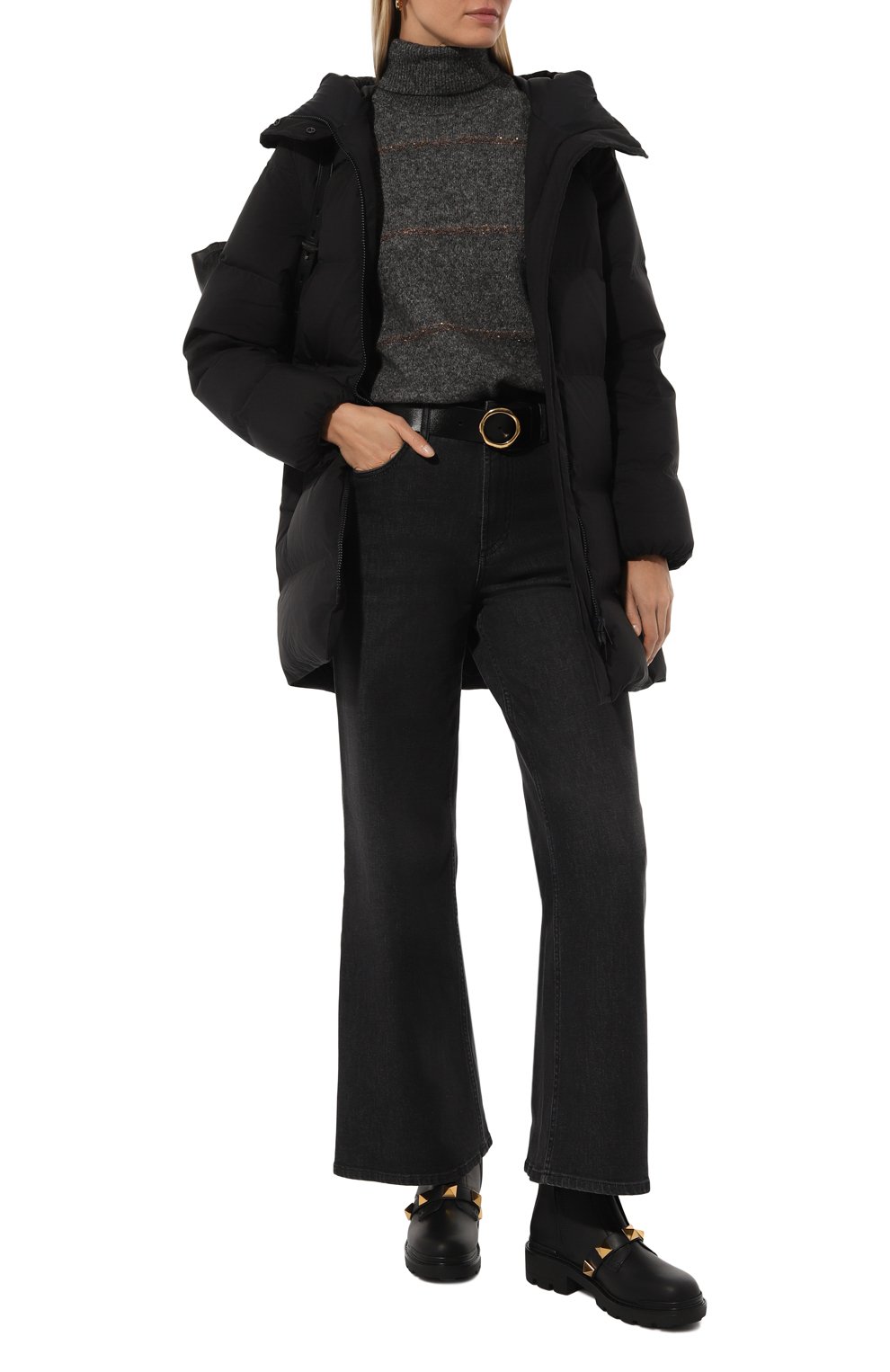 Кожаные ботинки roman stud VALENTINO, арт. 5W2S0CJ3/NKD, фото 2