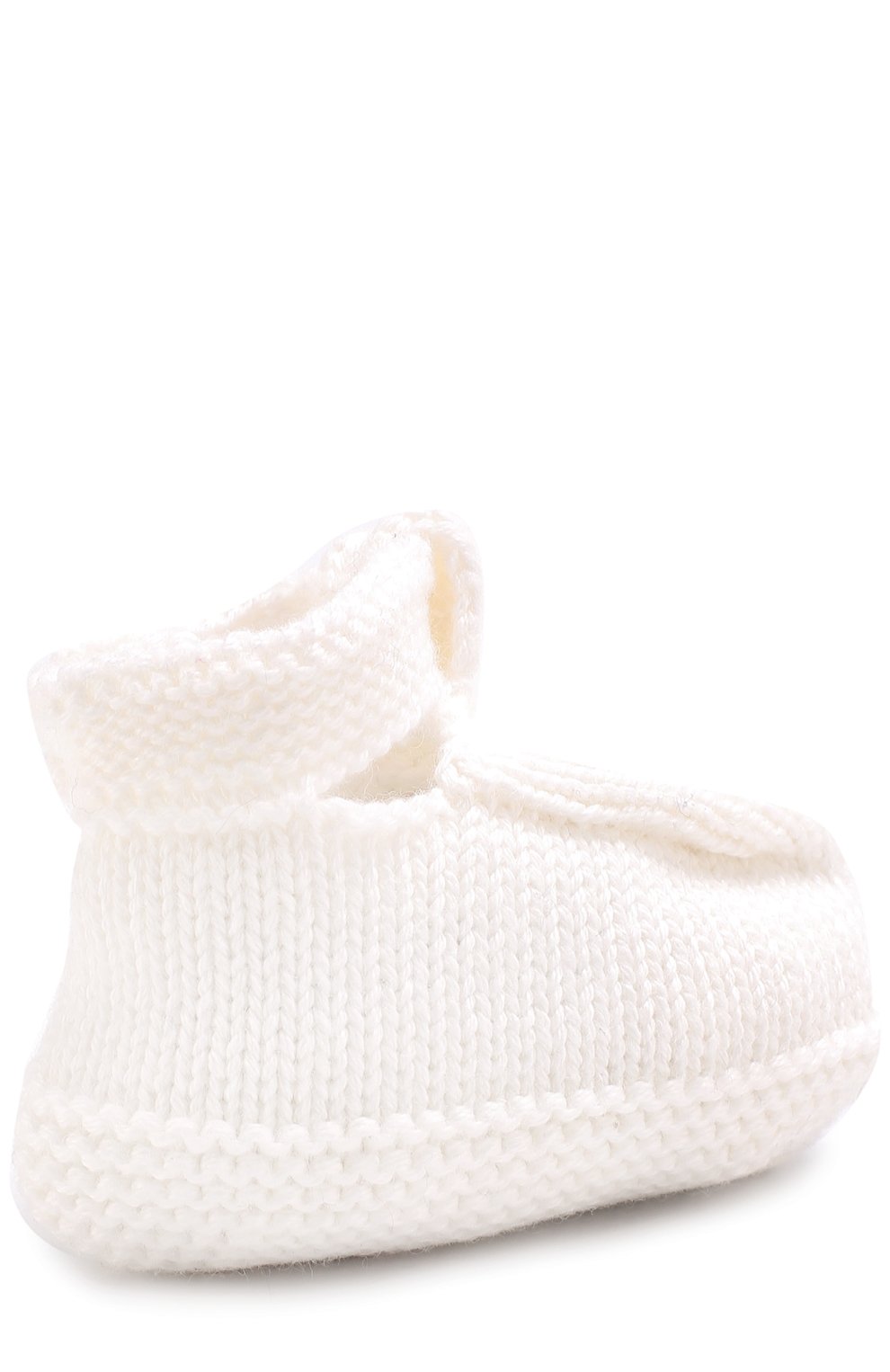 Вязаные пинетки из хлопка и кашемира TARTINE ET CHOCOLAT кремового цвета по цене 6335 руб., арт. TK89001, фото 3 Вязаные пинетки из хлопка и кашемира TARTINE ET CHOCOLAT, арт. TK89001, фото 3