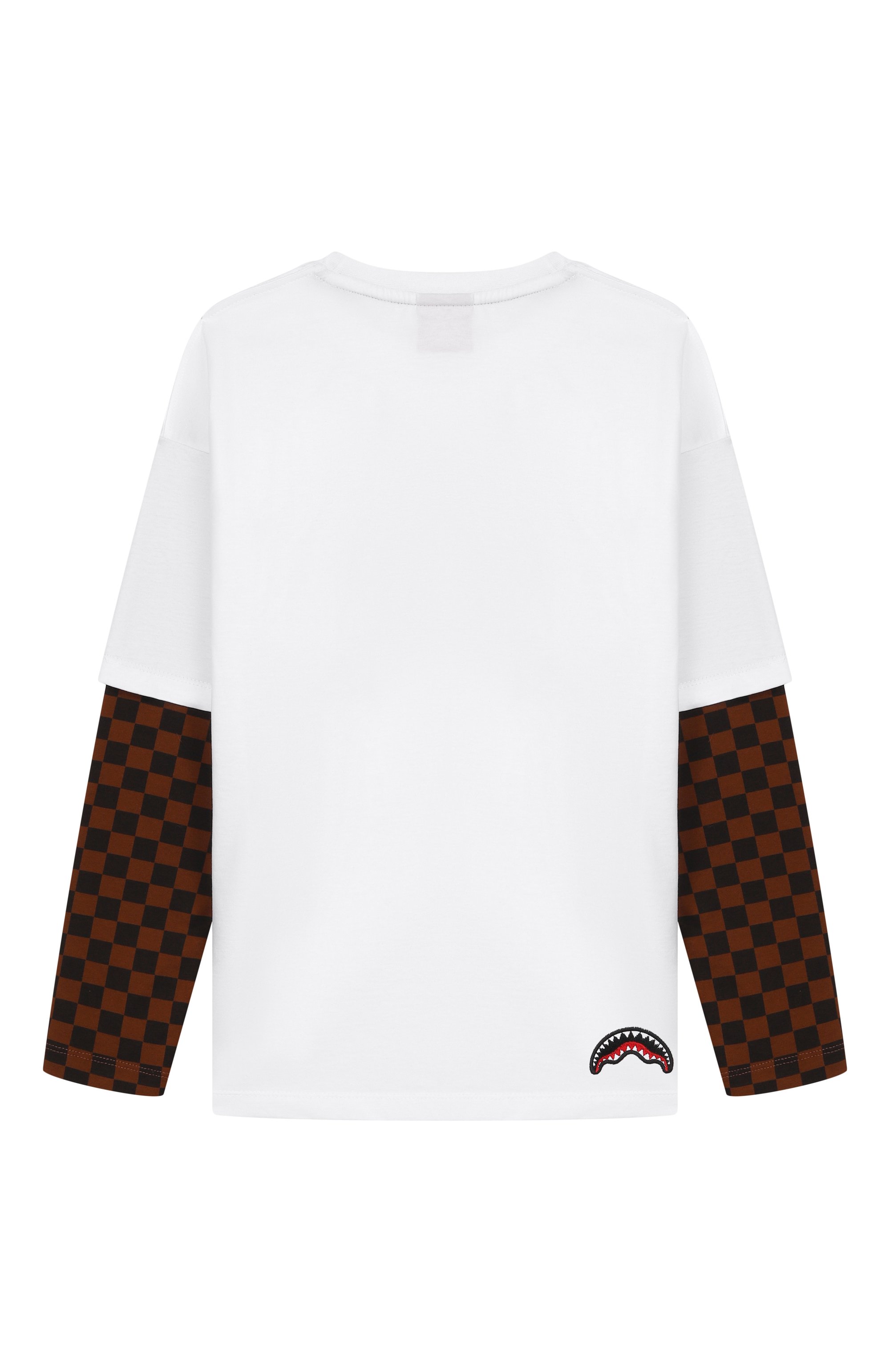 Хлопковый лонгслив SPRAYGROUND, арт. SPY946WHT, фото 2