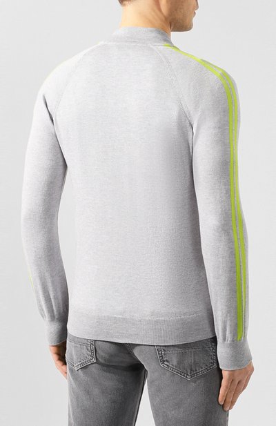 Кардиган из смеси хлопка и кашемира GRAN SASSO серого цвета по цене 47350 руб., арт. 57101/23212, фото 4 Кардиган из смеси хлопка и кашемира GRAN SASSO, арт. 57101/23212, фото 4